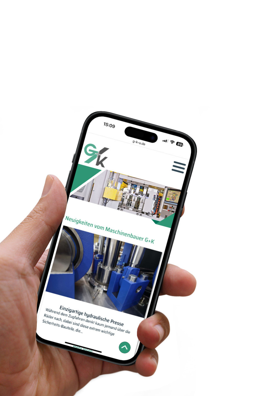 Bild mit smartphone für Neuigkeiten