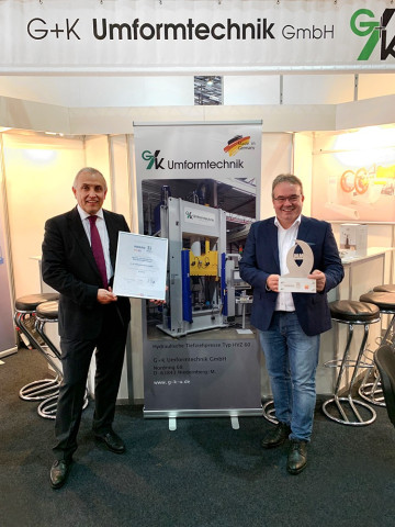 G+K ist der Gewinner des „Award zur EuroBLECH“ 2018
